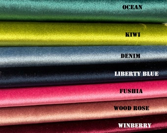 Velvet Fabric Micro Plush Darling Multiple Colors Fabric, Drapery, Upholstery luxury fabric, 60" wide, sold by 2 yards