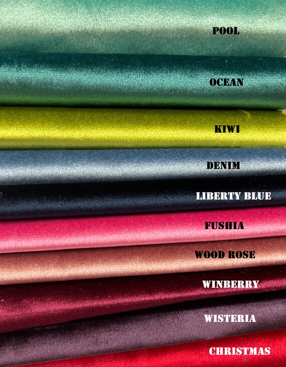 Velvet Fabric Micro Plush Darling Multiple Colors Fabric Drapery Upholstery Luxury Fabric 60 Wide Sold by 2 Yards Etsy