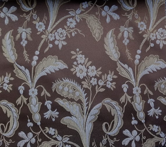 58/" Upholstery and Drapery Color Sage By the Yard Jacquard Floral