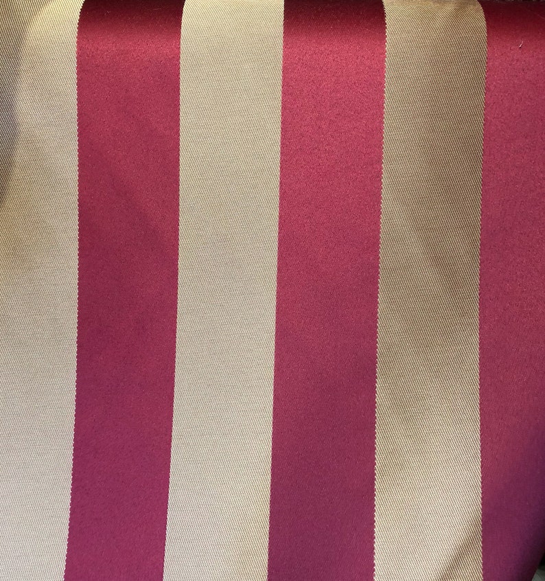 Couleur du tissu jacquard bordeaux/or, tissus d'ameublement et de draperie, décoration, etc. tissu jacquard de 58 po. vendu par mètre Design 700 stripe