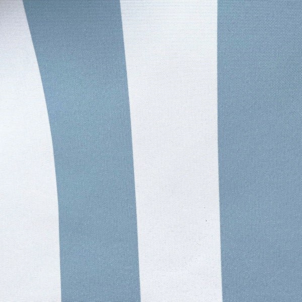 Iceberg Blue and white stripe Linen look indoor/outdoor fabric 58" Sold by the yard