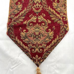 Luxus Damast 13 ", Chenille Imperial Stoff, Tischläufer, 3 verschiedene Größen