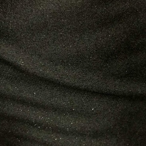 May include: Close-up of a black fabric with a textured surface.