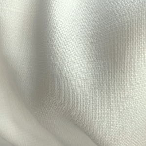 Leinenoptik Polyester Stoff Off white 158 cm Verkauf lose Lagerware