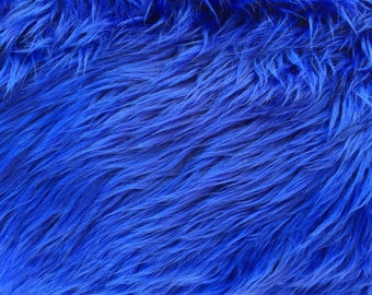 Luxury Long Pile Faux Shaggy Fur Fabric - Vendu par verge - 60 »