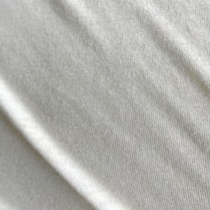 Bamboo Cotton T-shirt  fabric off white color 4-Way Stretch Sold by the Yard 58&quot;
