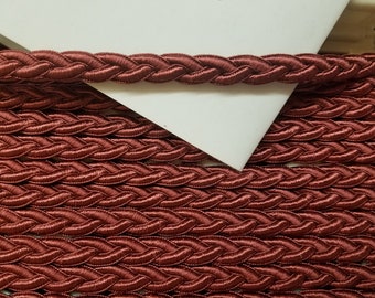 Feste Schnur Geflochtenes Burgundy verkauft von 2 Yards und mehr