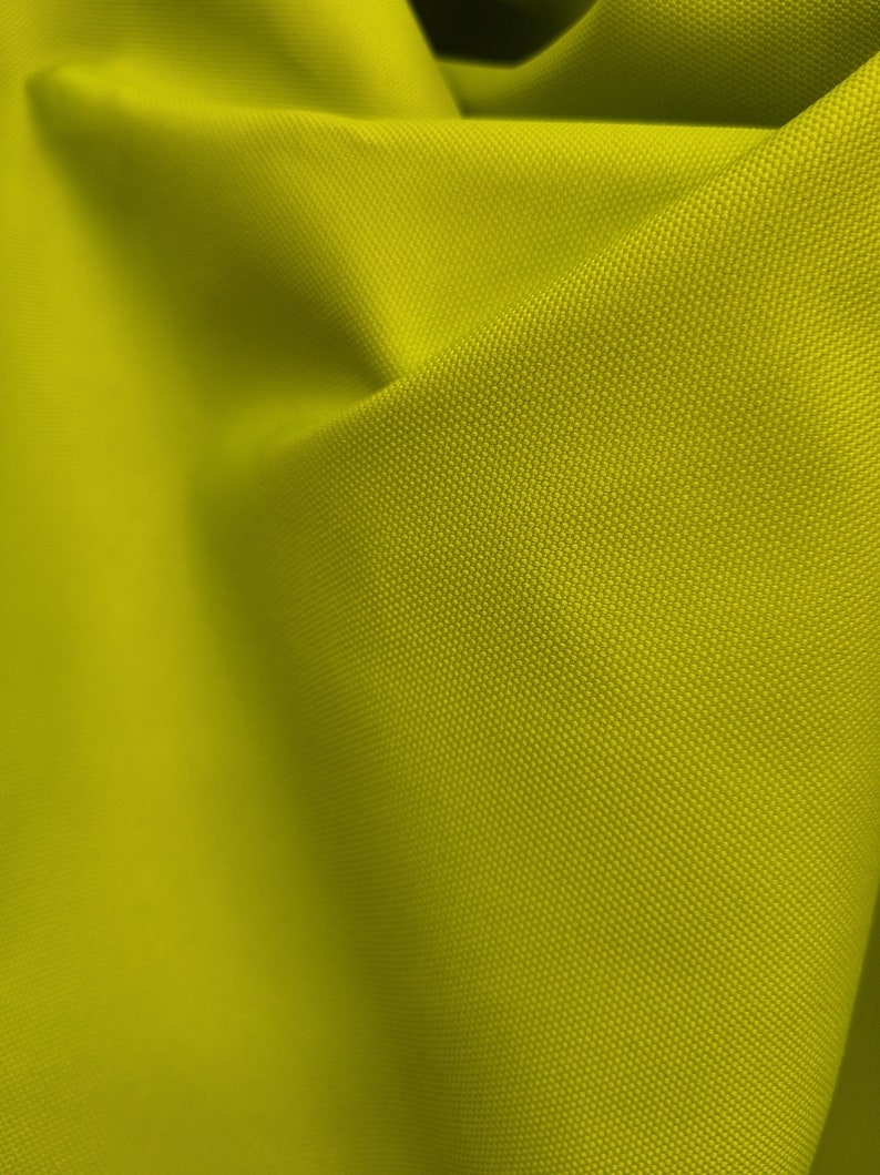Waterproof Canvas Solid Indoor Outdoor Fabric, anti UV stain resistant 60 Sold by the yard 1,000 Denier Lime