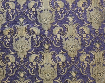 Damask Chenille Fabric,  Renaissance Home Décor Upholstery, 58&quot; wide, sold by the yard, and more colors.