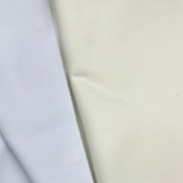 Roc-lon 54" 100 percent Blackout Drapery Lining White/Ivory rolled/folded Sold by 2 yards