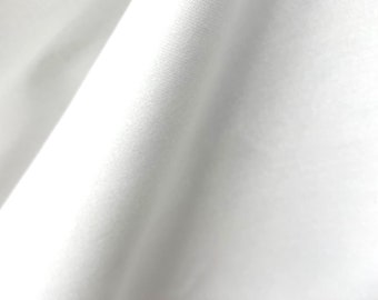 Lining Fabric  for Drapery 100 % COTTON Classic Sateen White color, 54" , Sold by the yard