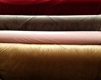 Micro Velvet Fabric,Drapery, Upholstery luxury fabric, 60" wide, venduto tagliato a misura, Spedizione gratuita negli USA