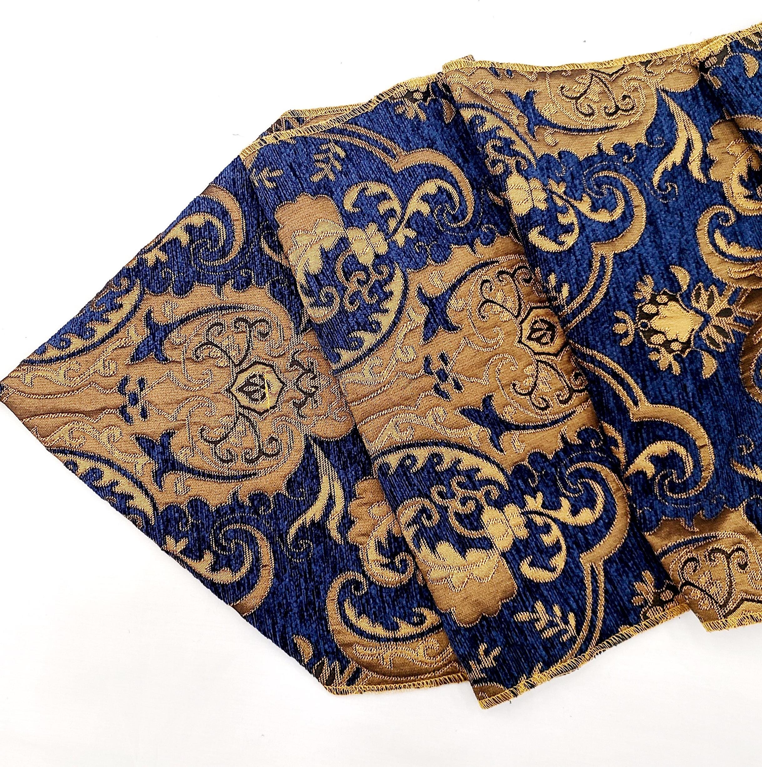 Luxury Damask 13", Chenille fabric, Table Runner, different sizes and colors