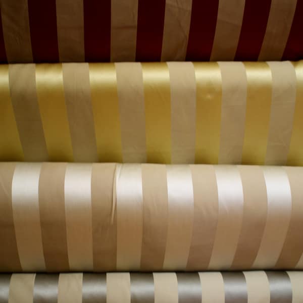 Jacquard  Stripe Fabric Montecarro Collection 700 sold  By the Yard 58 "