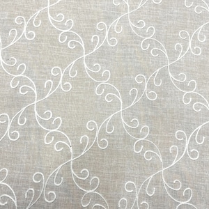 Floral Sheer Multiple Colors Drapery Fabric, Curtain, Linen Fabric sold by The yard 58&quot;