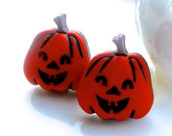 Jack O Lantern Ohrringe, Halloween Ohrstecker Schmuck