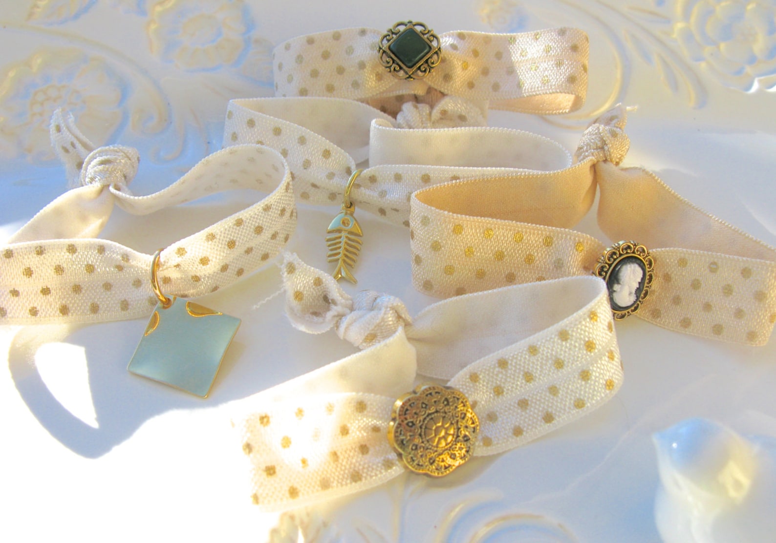 Hair Ties Decorative Hair Ties Hair Elastics Button Hair Etsy