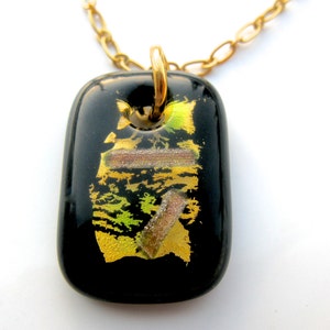 Murano Glass Necklace, Venetian Glass Necklace, Black Necklace, Venetian Glass Jewelry