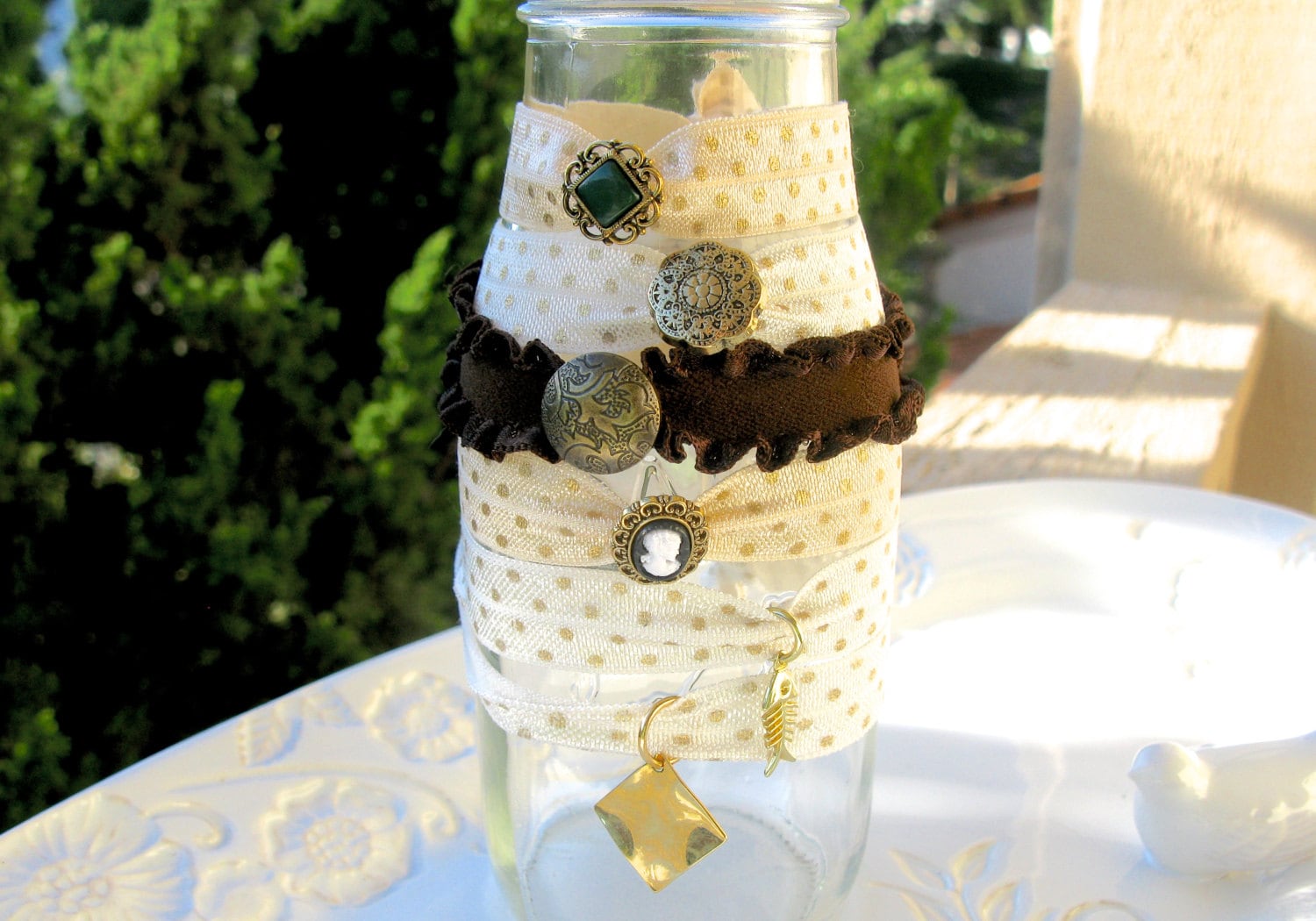 Hair Ties Decorative Hair Ties Hair Elastics Button Hair Etsy