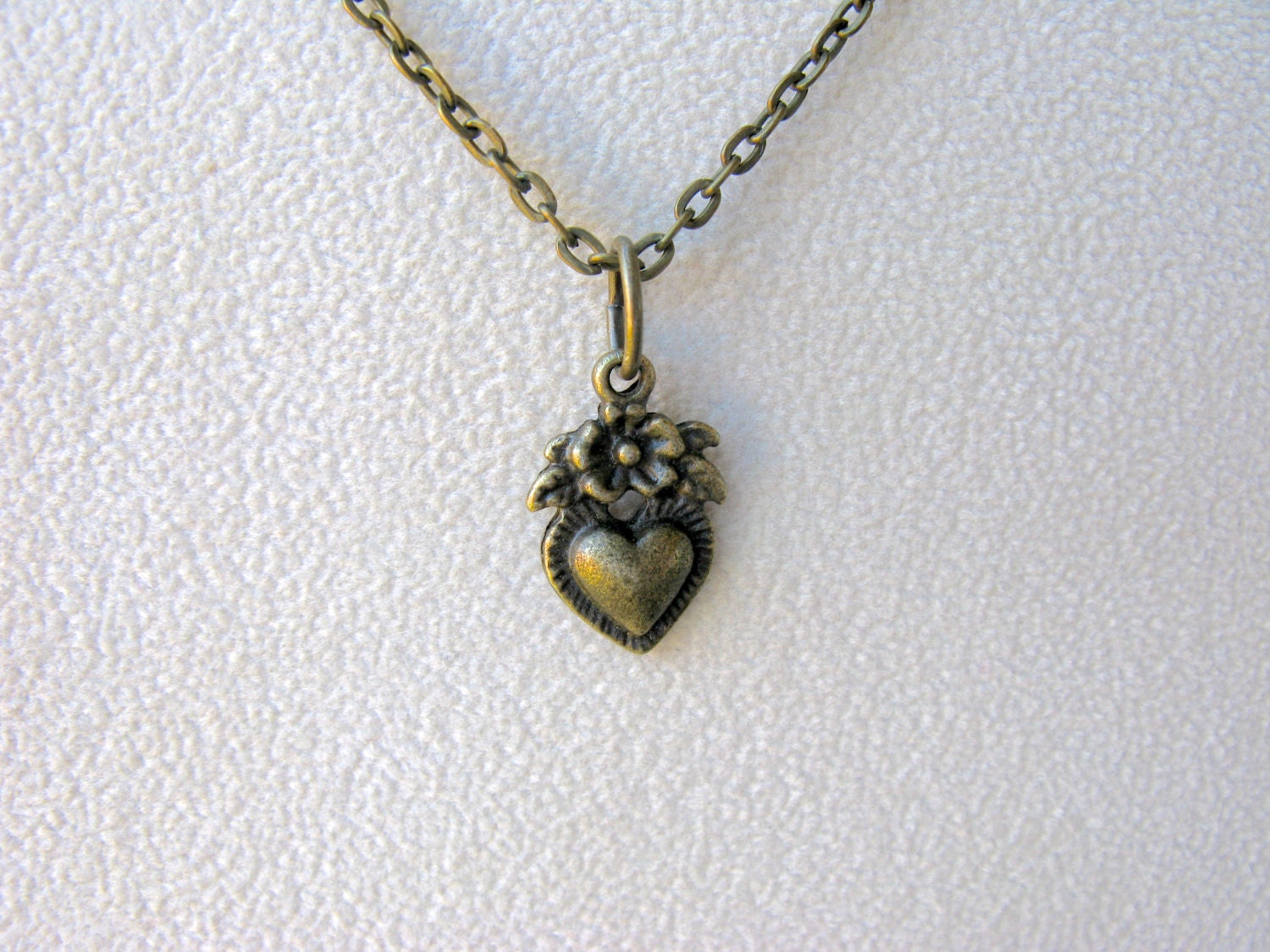 Heart Necklace Heart Jewelry Valentine's Day Heart Etsy