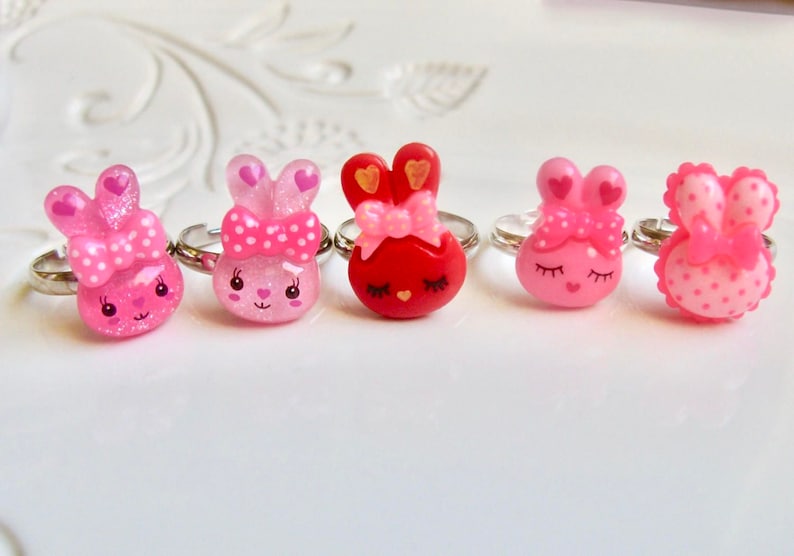 Bunny Ring Kawaii Ring Kawaii Jewelry Bunny Jewelry Rabbit Etsy