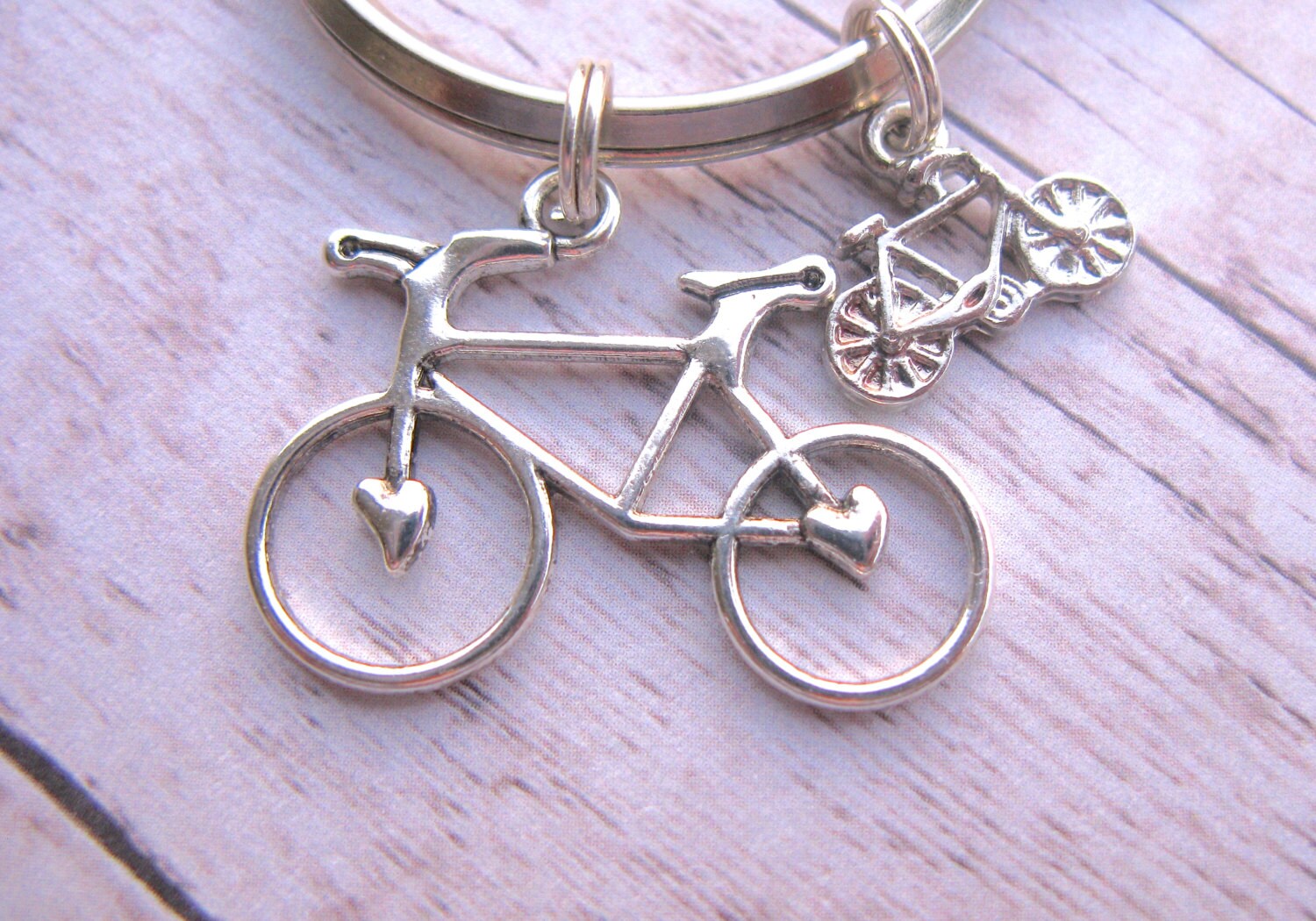 Charm Keychain Bicycle Charm Bicycle Keychain Bike Charm Etsy