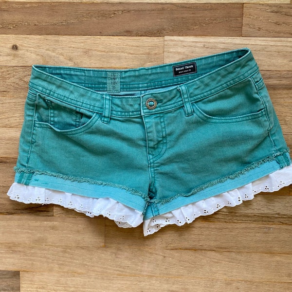 Denim Booty Shorts Etsy