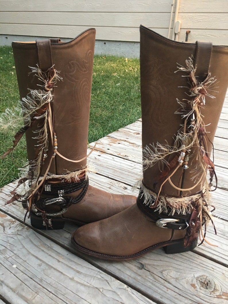 womens boho boots on Fit Like 7 5 Tall Leather Riding Boots Sz 8 5 Embellished Boots Boho Boots Womens Boots Cowboy Western Boots Boots