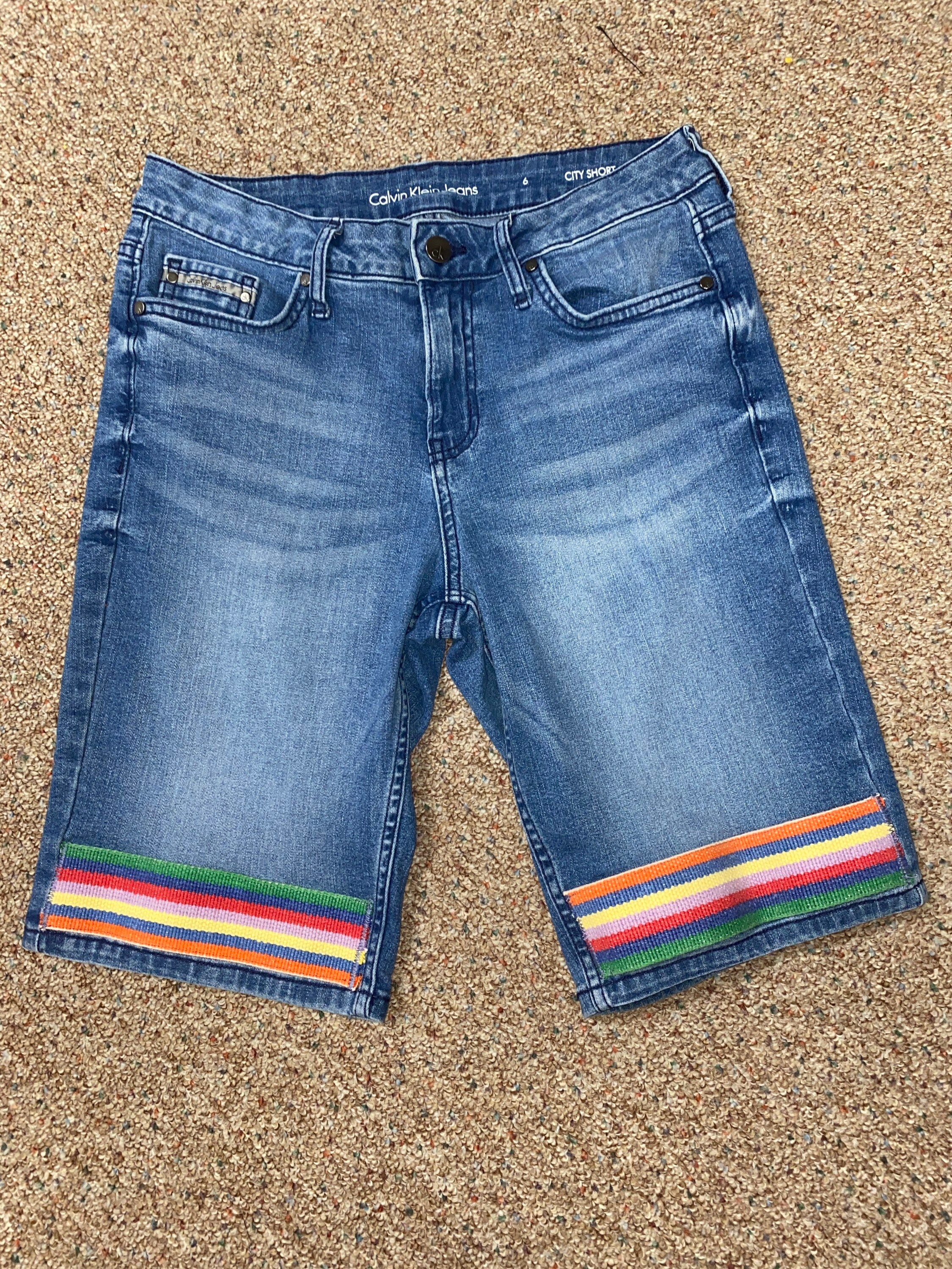 Size 6 Bermuda Jean Shorts Rainbow Jean 