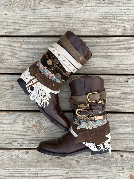 upcycled cowboy boots