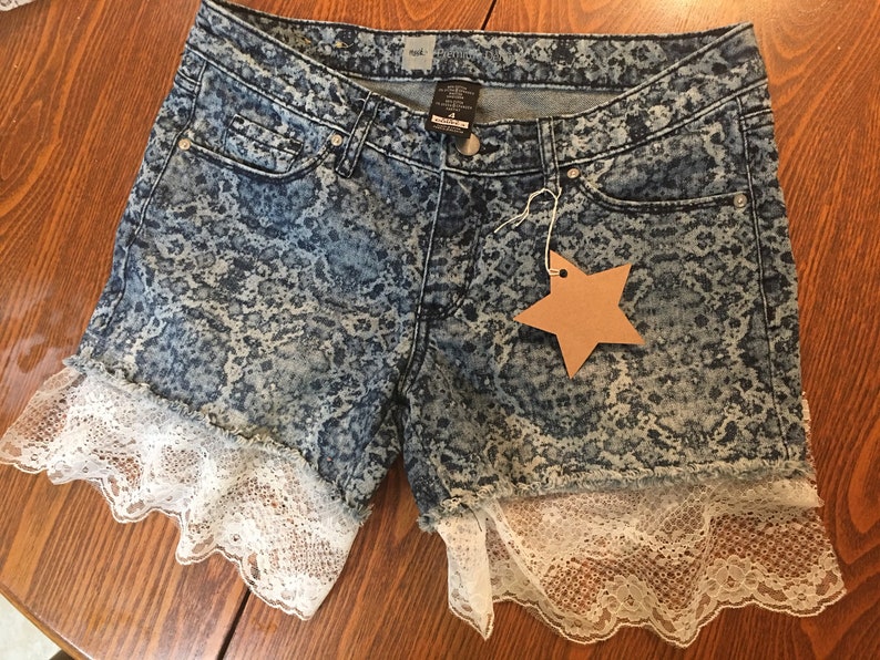 cheetah print jean shorts