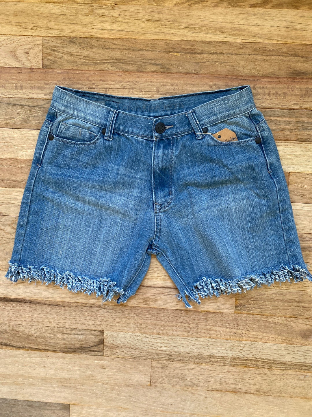 Size 28 Boyfriend Jean Shorts High Waisted Cutoff Shorts Fringed Shorts ...