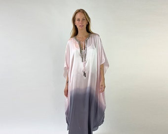 ALMA Kaftan silk dress, BLUSH