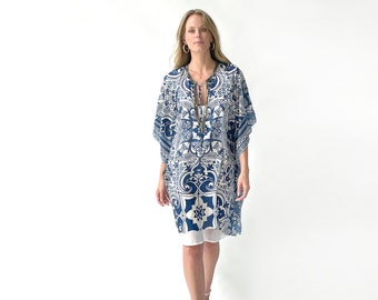 PIPER, silk Tunic Top