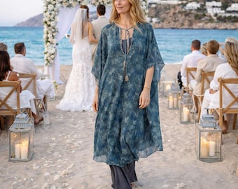 100% Silk caftan DONNA Printed