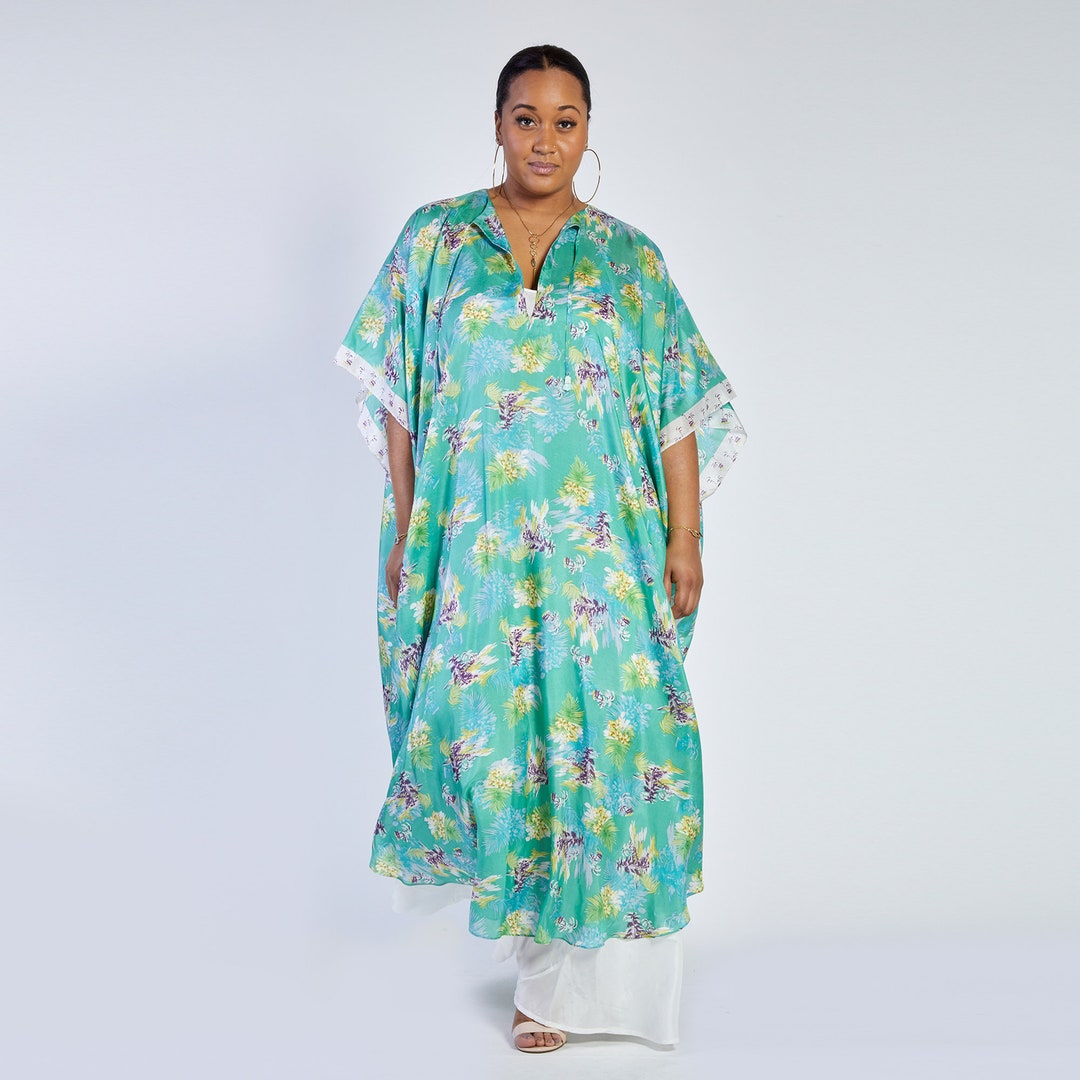 Oversize Bright Sea Of Colors Kaftan