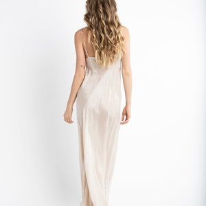 Nude Silk Dress - Etsy