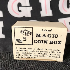 S. S. Adams Co. - Magic Coin Box (1940s NOS Rare)