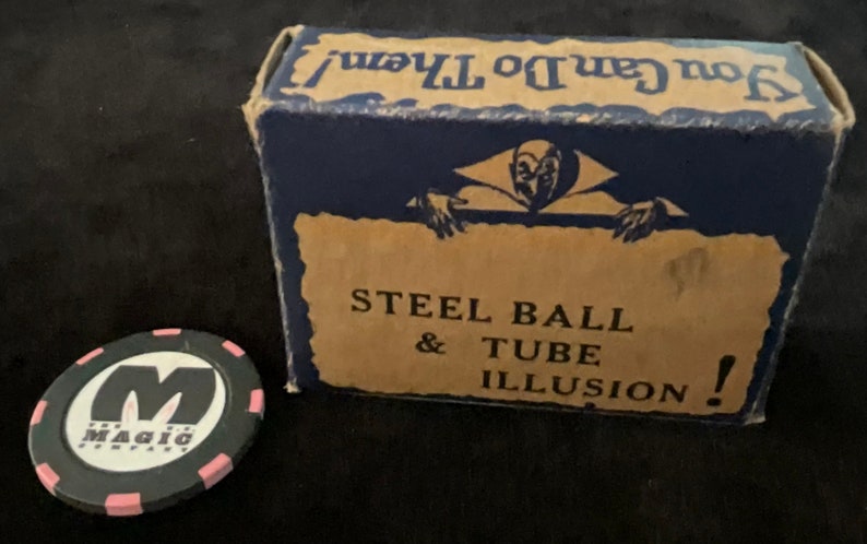 Vintage Super Magic Tricks And Puzzles 1940s Steel Ball & Tube Illusion RARE Collectible image 1