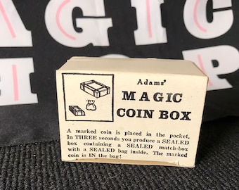 S. S. Adams Magic Coin Box 1970s - Original (Rare)