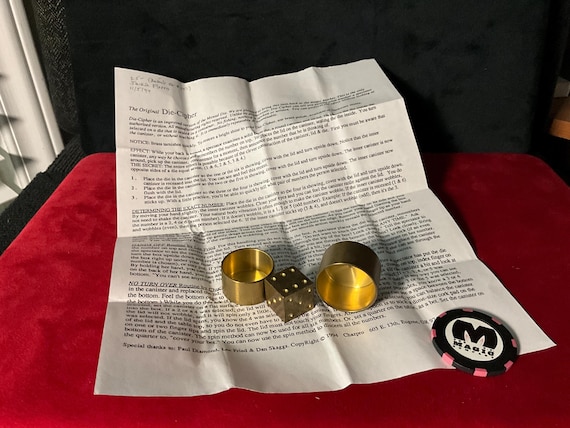 Chazpro Magic - The ORIGINAL Die-Cipher (Nicely Crafted Brass Original 1994)