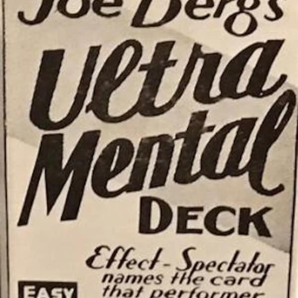 Joe Berg's "Ultra Mental Deck" - SUPER RARE