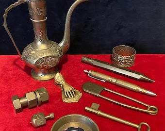 Quality BRASS Collection - Ten (10) Distinct Vintage Brass collectors (Cool)