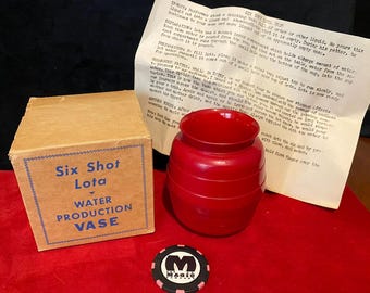 S. S. Adams - Six Shot Lota - Water Production Vase (Rare Classic)
