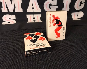 Reverse Color Bridge Deck Playing Cards - Vintage