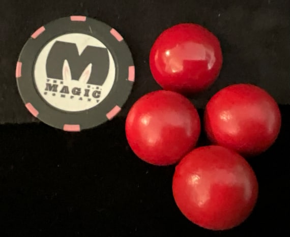 Vintage - Super Magic Tricks & Puzzles 1940s Wooden Multiplying Balls (Very RARE Mini Set)