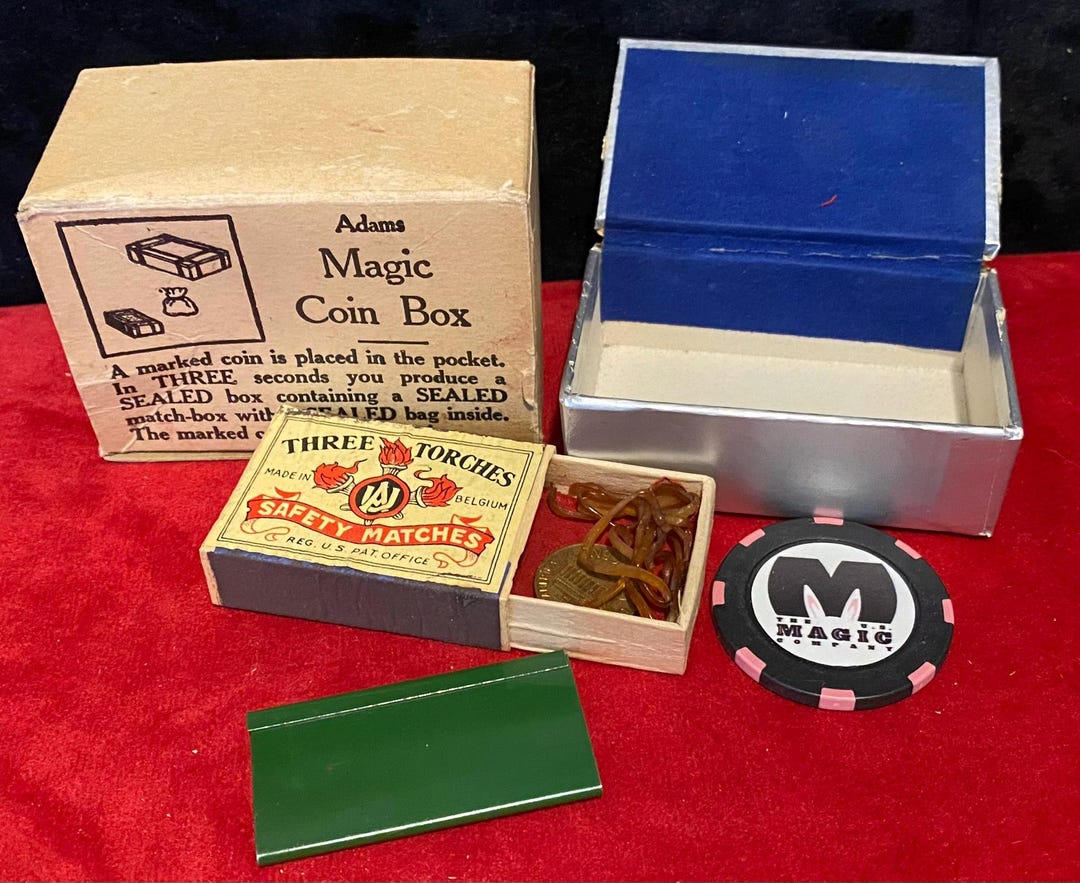 S. S. Adams Magic - Vintage Coin Box 1970s - Original (rare) - Etsy