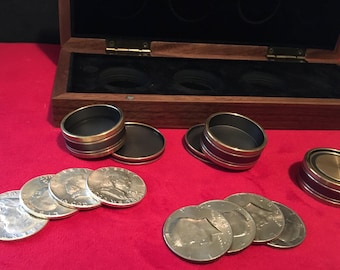TCC Magic Artisan Coins & Jimmy Fan ~ M Box Luxury Set  (NEW - Half Dollar)