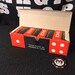 Vintage Crisloid Red Lucite Dice Set - 5 Cheater Dice (1/2" Size, Random Numbers)