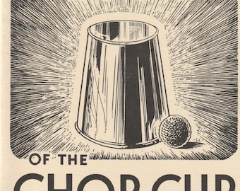 Vintage ~ The "How To" Book of the Chop Cup - Merlyn T. Shute (Nice guide)